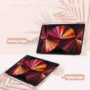 Three-folding Acrylic TPU + PU Leather Horizontal Flip Tablet Case with Holder & Pen Slot & Sleep / Wake-up Function For iPad Pro 11 (2021/2020/2018)(Rose Gold)