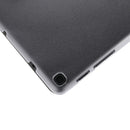 Silk Texture Three-fold Horizontal Flip Leather Case with Holder For Samsung Galaxy Tab A7 Lite 8.7 T220 / T225(Black)