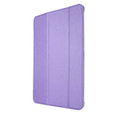 Silk Texture Three-fold Horizontal Flip Leather Tablet Case with Holder & Pen Slot For iPad Pro 12.9 (2021)(Purple)