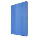 Silk Texture Three-fold Horizontal Flip Leather Tablet Case with Holder & Pen Slot For iPad Pro 12.9 (2021)(Blue)