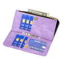 For Xiaomi Redmi 9 Flying Butterfly Embossing Pattern Zipper Horizontal Flip Leather Case with Holder & Card Slots & Wallet(Purple)