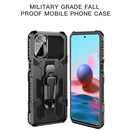 For OPPO A94 Armor Warrior Shockproof PC + TPU Protective Case(Black)