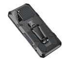 For Samsung Galaxy S21 FE Armor Warrior Shockproof PC + TPU Protective Case(Gray)