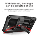 For Samsung Galaxy S21 FE Armor Warrior Shockproof PC + TPU Protective Case(Black)