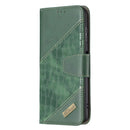 For Nokia G20 / G10 Matching Color Crocodile Texture Horizontal Flip PU Leather Case with Wallet & Holder & Card Slots(Green)