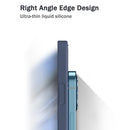 For vivo X50 Pro Solid Color Imitation Liquid Silicone Straight Edge Dropproof Full Coverage Protective Case(Blue)