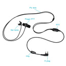 RETEVIS R-161 2 Pin Finger PTT Vibration Conduction Ear Bone Earphone Microphone for H-777/RT7/RT3/RT8