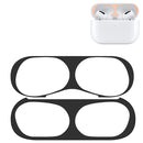 For Apple AirPods Pro Wireless Earphone Protective Case Metal Protective Sticker(Black)