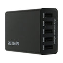 RETEVIS RTC501 40W / 8A 5 Ports USB Multi-function Charger Desktop Charging Station for H-777/RT27/RT7/RT22/H-777S