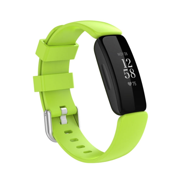 For Fitbit Ace 3 / Inspire 2 Silicone Watch Band(Lime Green)