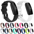 For Fitbit Ace 3 / Inspire 2 Silicone Watch Band(Rose Gold)