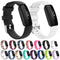For Fitbit Ace 3 / Inspire 2 Silicone Watch Band(Dark Purple)