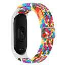 For Xiaomi Mi Band 6 / 5 / 4 / 3 Adjustable Nylon Braided Elasticity Watch Band(Rainbow)