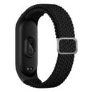 For Xiaomi Mi Band 6 / 5 / 4 / 3 Adjustable Nylon Braided Elasticity Watch Band(Black)