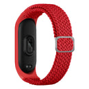 For Xiaomi Mi Band 6 / 5 / 4 / 3 Adjustable Nylon Braided Elasticity Watch Band(Red)
