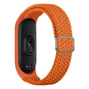 For Xiaomi Mi Band 6 / 5 / 4 / 3 Adjustable Nylon Braided Elasticity Watch Band(Orange)