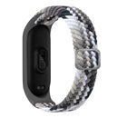 For Xiaomi Mi Band 6 / 5 / 4 / 3 Adjustable Nylon Braided Elasticity Watch Band (Colorful Black)