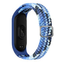 For Xiaomi Mi Band 6 / 5 / 4 / 3 Adjustable Nylon Braided Elasticity Watch Band (Colorful Blue)