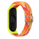 For Xiaomi Mi Band 6 / 5 / 4 / 3 Adjustable Nylon Braided Elasticity Watch Band(Colorful Orange)