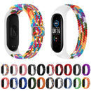 For Xiaomi Mi Band 6 / 5 / 4 / 3 Adjustable Nylon Braided Elasticity Watch Band (Colorful Green)
