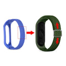 For Xiaomi Mi Band 6 / 5 / 4 / 3 Adjustable Nylon Braided Elasticity Watch Band(Green)