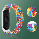For Xiaomi Mi Band 6 / 5 / 4 / 3 Adjustable Nylon Braided Elasticity Watch Band(Black)