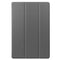 For Samsung Galaxy Tab S7 Lite T730 / T735 / Tab S7 FE T736 Custer Texture Horizontal Flip Leather Case with Three-folding Holder & Sleep / Wake-up Function(Grey)