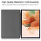 For Samsung Galaxy Tab S7 Lite T730 / T735 / Tab S7 FE T736 Custer Texture Horizontal Flip Leather Case with Three-folding Holder & Sleep / Wake-up Function(Grey)