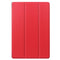 For Samsung Galaxy Tab S7 Lite T730 / T735 / Tab S7 FE T736 Custer Texture Horizontal Flip Leather Case with Three-folding Holder & Sleep / Wake-up Function(Red)