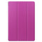 For Samsung Galaxy Tab S7 Lite T730 / T735 / Tab S7 FE T736 Custer Texture Horizontal Flip Leather Case with Three-folding Holder & Sleep / Wake-up Function(Purple)