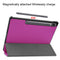 For Samsung Galaxy Tab S7 Lite T730 / T735 / Tab S7 FE T736 Custer Texture Horizontal Flip Leather Case with Three-folding Holder & Sleep / Wake-up Function(Purple)