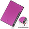 For Samsung Galaxy Tab S7 Lite T730 / T735 / Tab S7 FE T736 Custer Texture Horizontal Flip Leather Case with Three-folding Holder & Sleep / Wake-up Function(Purple)