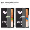 For Samsung Galaxy Tab S7 Lite T730 / T735 / Tab S7 FE T736 Custer Painted TPU Smart Tablet Leather Case with Sleep / Wake-up Function & 3-Fold Holder & Pen Slot(Big Eye ME)