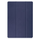 For Samsung Galaxy Tab S7 Lite T730 / T735 / Tab S7 FE T736 Custer Pattern Pure Color TPU Smart Tablet Holster with Sleep Function & 3-Fold Holder & Pen Slot(Blue)