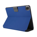 Electric Pressed Texture Horizontal Flip Leather Tablet Case with Holder & Pen Slot For iPad Pro 11 2021(Navy Blue)