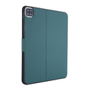 Electric Pressed Texture Horizontal Flip Leather Tablet Case with Holder & Pen Slot For iPad Pro 11 2021(Dark Green)