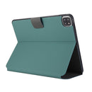 Electric Pressed Texture Horizontal Flip Leather Tablet Case with Holder & Pen Slot For iPad Pro 11 2021(Dark Green)