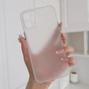 0.3mm Ultra-thin Frosted Soft Case with Detachable Buttons For iPhone 12 Pro Max(Transparent)