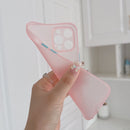 0.3mm Ultra-thin Frosted Soft Case with Detachable Buttons For iPhone 12 Pro Max(Transparent)