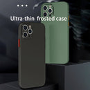 0.3mm Ultra-thin Frosted Soft Case with Detachable Buttons For iPhone 12 Pro Max(Transparent)