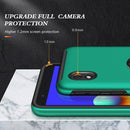 For Samsung Galaxy A01 Core PC + TPU Shockproof Magnetic Protective Case with Invisible Ring Holder(Dark Green)