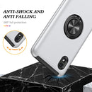For Samsung Galaxy A01 Core PC + TPU Shockproof Magnetic Protective Case with Invisible Ring Holder(Silver)