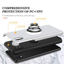 For Samsung Galaxy A01 Core PC + TPU Shockproof Magnetic Protective Case with Invisible Ring Holder(Silver)