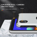 For Samsung Galaxy A01 Core PC + TPU Shockproof Magnetic Protective Case with Invisible Ring Holder(Silver)