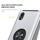 For Samsung Galaxy A01 Core PC + TPU Shockproof Magnetic Protective Case with Invisible Ring Holder(Silver)