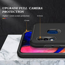 For Samsung Galaxy A20 / A30 PC + TPU Shockproof Magnetic Protective Case with Invisible Ring Holder(Black)