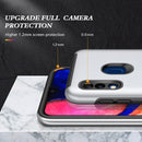For Samsung Galaxy A20 / A30 PC + TPU Shockproof Magnetic Protective Case with Invisible Ring Holder(Silver)