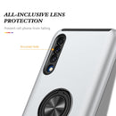 For Samsung Galaxy A30s / A50s / A50 PC + TPU Shockproof Magnetic Protective Case with Invisible Ring Holder(Silver)