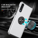 For Samsung Galaxy A30s / A50s / A50 PC + TPU Shockproof Magnetic Protective Case with Invisible Ring Holder(Silver)