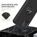 For Samsung Galaxy A71 4G PC + TPU Shockproof Magnetic Protective Case with Invisible Ring Holder(Black)